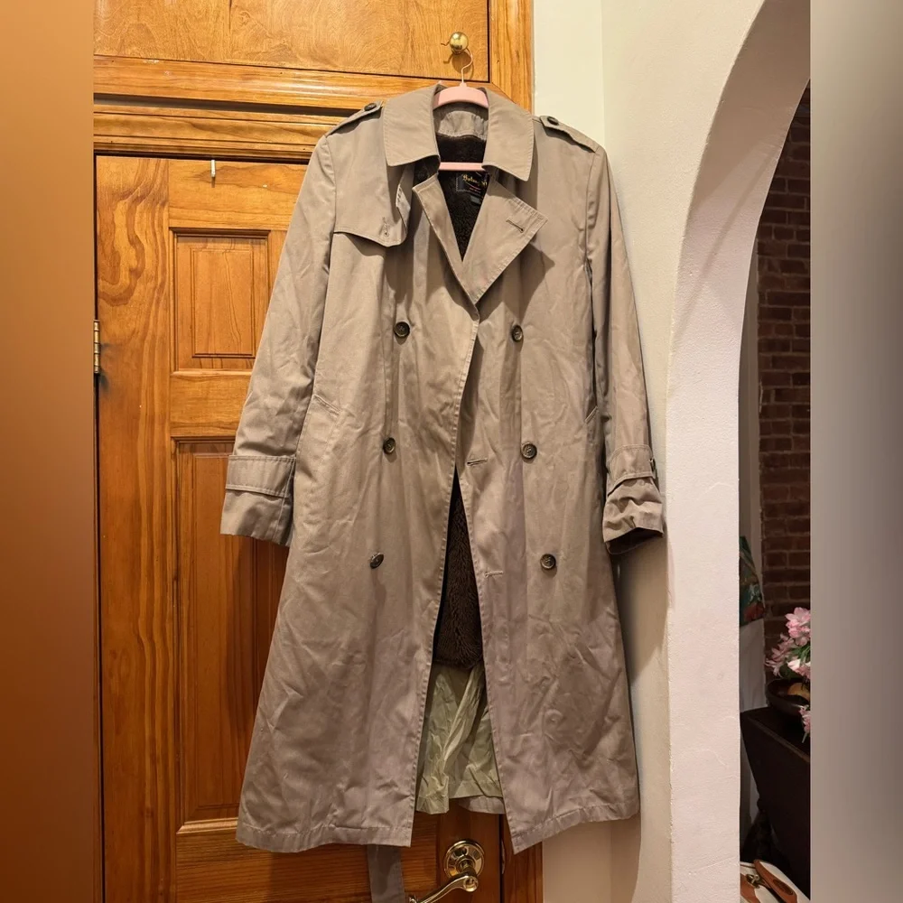 Vintage Botany 500 Trench Coat - Picture 1 of 8